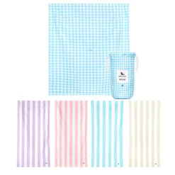 Dock & Bay Dock & Bay Picnic Bundle - Blueberry Pie Blanket + 4 Cabana Towels - Set A