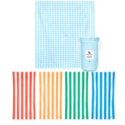 Dock & Bay Dock & Bay Picnic Bundle - Blueberry Pie Blanket + 4 Cabana Towels - Set B