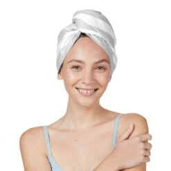 Dock & Bay Dock & Bay Hair Wrap - Quick Dry Hair Towel - Goa Grey