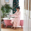 Dock & Bay Dock & Bay Bath Robe - Diamond Pink -Dock & Bay Shop 01 HOMEUK23 ROBE GEO PINK 002 SQ X3