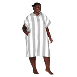 Dock & Bay Outlet Adult Poncho - Quick Dry Hooded Towel - Goa Grey - Outlet