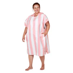 Dock & Bay Dock & Bay Poncho Adults - Malibu Pink