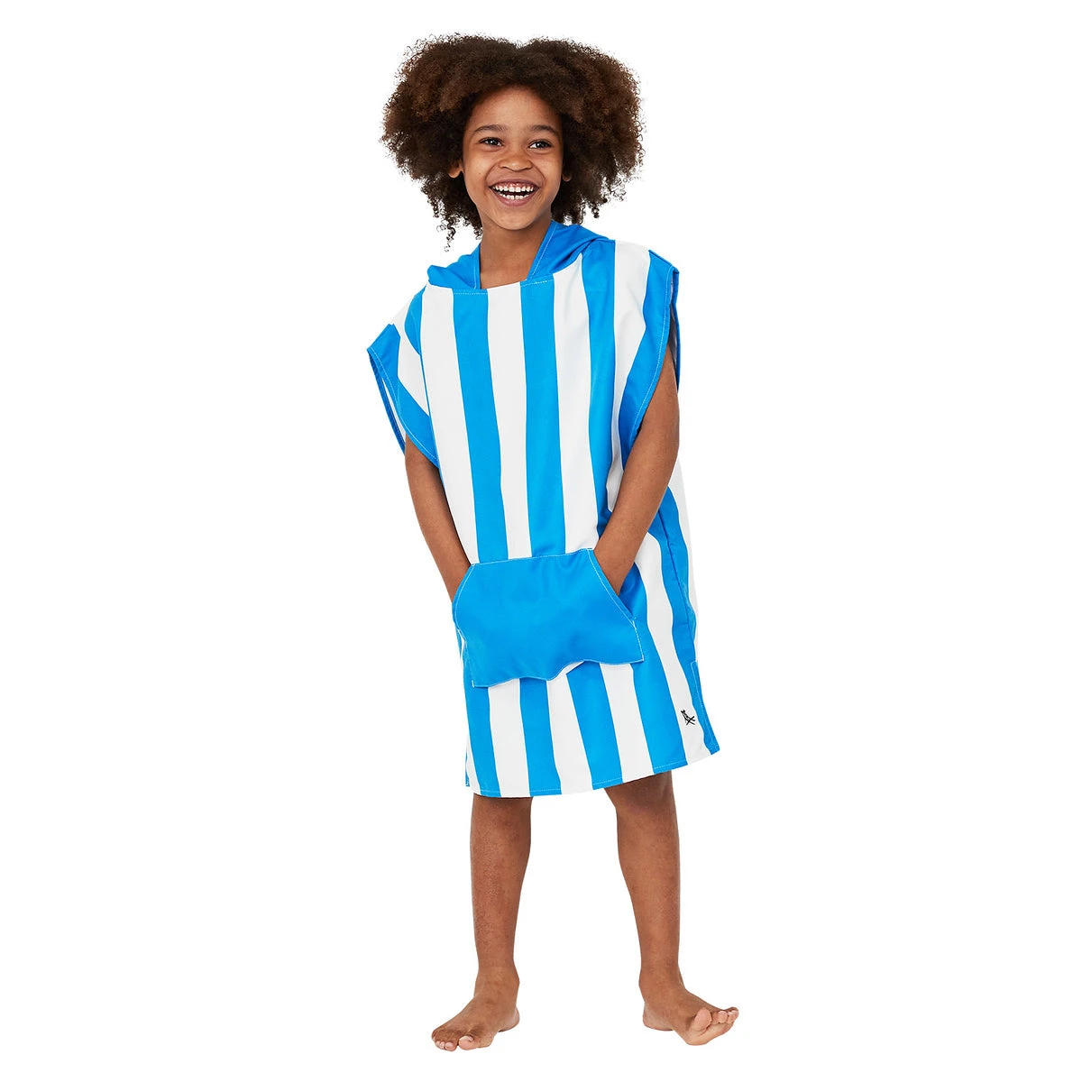 Dock & Bay Kids Poncho - Quick Dry Hooded Towel - Bondi Blue 3 Dock & Bay Kids Poncho - Quick Dry Hooded Towel - Bondi Blue
