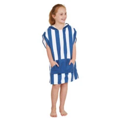 Dock & Bay Dock & Bay Poncho Kids - Whitsunday Blue