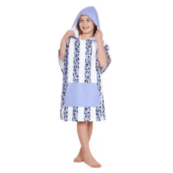 Dock & Bay Dock & Bay Poncho Kids - Lively Leopard