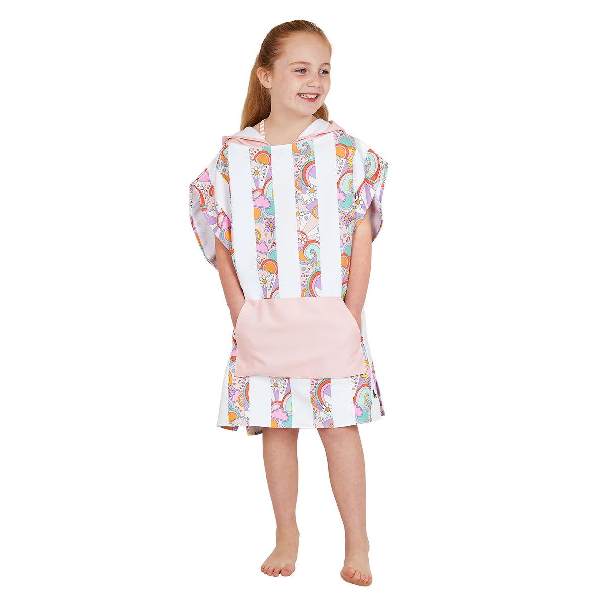 Dock & Bay Dock & Bay Poncho Kids - Pink Power 3 Dock & Bay Dock & Bay Poncho Kids - Pink Power