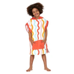 Dock & Bay Dock & Bay Poncho Kids - Squiggle Face