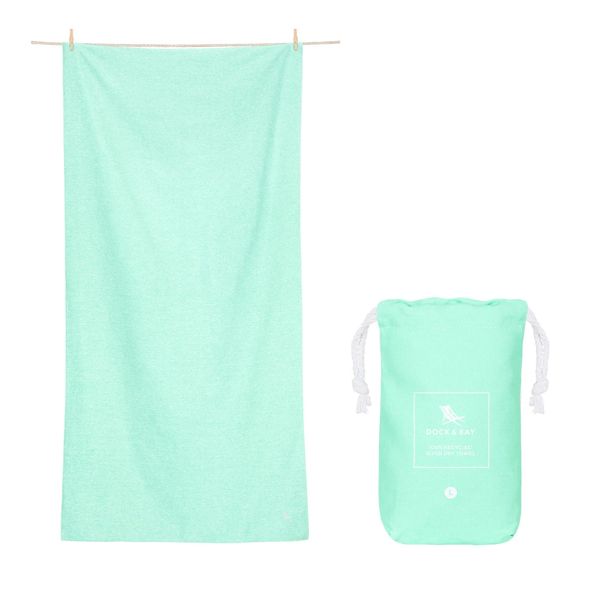 Dock & Bay Dock & Bay Quick Dry Towels - Rainforest Green 3 Dock & Bay Dock & Bay Quick Dry Towels - Rainforest Green