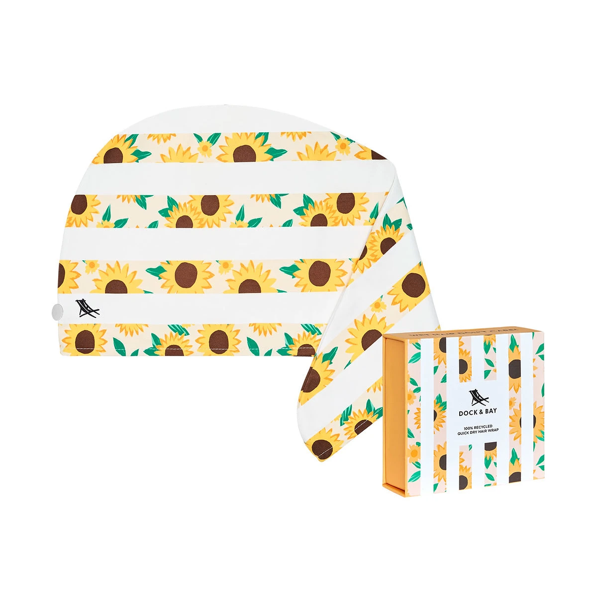 Dock & Bay Dock & Bay Hair Wraps - Sunflower Solstice 4 Dock & Bay Dock & Bay Hair Wraps - Sunflower Solstice - Image 2