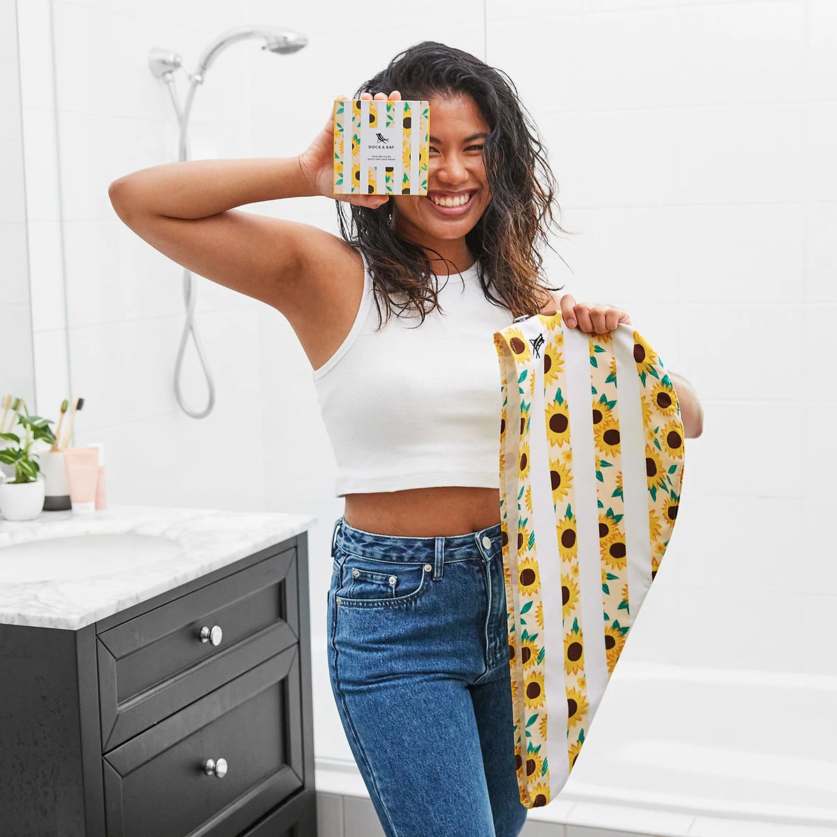 Dock & Bay Dock & Bay Hair Wraps - Sunflower Solstice 5 Dock & Bay Dock & Bay Hair Wraps - Sunflower Solstice - Image 3