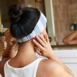 Dock & Bay Dock & Bay Makeup Headband - Storm Cloud -Dock & Bay Shop 03 HOMEUK23 HEADW CBH NAVY 001 SQ X3