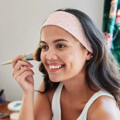 Dock & Bay Dock & Bay Makeup Headband - Diamond Pink -Dock & Bay Shop 03 HOMEUK23 HEADW GEO PINK 009 SQ X3