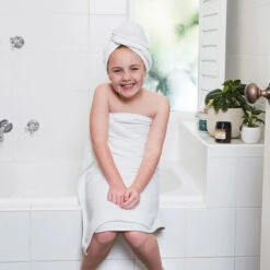 Dock & Bay Kids Dock & Bay Kids Hair Wraps - Crystal White -Dock & Bay Shop 03 KIDSHOME22 HAIRW CLA KIDS WHITE S2 009 SQ X3