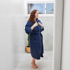 Dock & Bay Dock & Bay Bath Robe - Nautical Navy 20 Dock & Bay Dock & Bay Bath Robe - Nautical Navy -Dock & Bay Shop 03 MUSEHOME22 ROBE CLA NAVY 46 SQ X3
