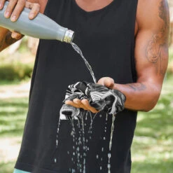 Dock & Bay Dock & Bay Cooling Gym Towel - Space Odyssey -Dock & Bay Shop 03 PARKFITNESS22 COOL MAR BLACK 005 SQ2 X3