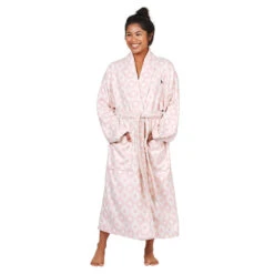 Dock & Bay Dock & Bay Bath Robe - Diamond Pink -Dock & Bay Shop 03 ROBE GEO PINK LIFE OS 156cmTall 004 X3
