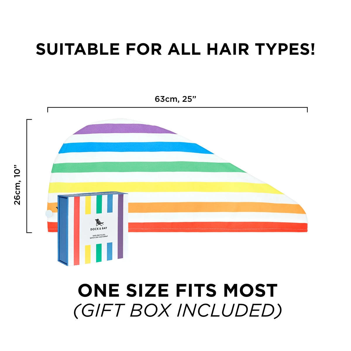 Dock & Bay Personalised Dock & Bay Hair Wraps - Rainbow Skies - Customised Embroidery Personalised For You 6 Dock & Bay Personalised Dock & Bay Hair Wraps - Rainbow Skies - Customised Embroidery Personalised For You - Image 4