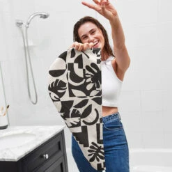 Dock & Bay Dock & Bay Hair Wraps - Midnight Monochrome -Dock & Bay Shop 04 HOMEAUS23 HAIRW SUE MIDMONO MADDIE 014 SQ VIDEO X3