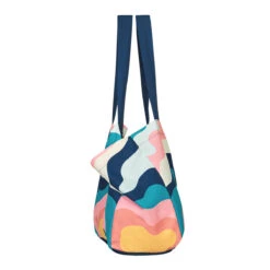 Dock & Bay Dock & Bay Foldaway Tote Bags - Get Wavy -Dock & Bay Shop 05 BAGF SGW GETWAV hang side X3