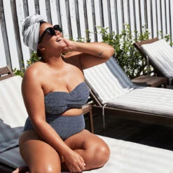 Dock & Bay Dock & Bay Hair Wrap - Quick Dry Hair Towel - Goa Grey -Dock & Bay Shop 05 CAIRNS18 HAIRWRAP LIGHT GREY D2S8 031 SQ X3