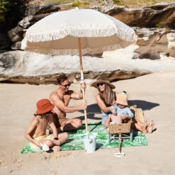 Dock & Bay Dock & Bay Picnic Blanket - Palm Dreams -Dock & Bay Shop 05 FAMILYBALMORAL22 PICNIC BOT PALM 006 SQ X3