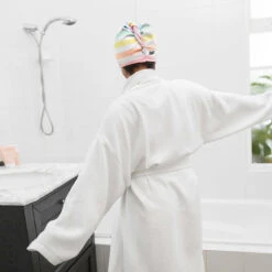 Dock & Bay Personalised Dock & Bay Hair Wraps - Unicorn Waves - Customised Embroidery Personalised For You -Dock & Bay Shop 05 HOME23 HAIRW SUM UNICN 020 SQ PERS X3