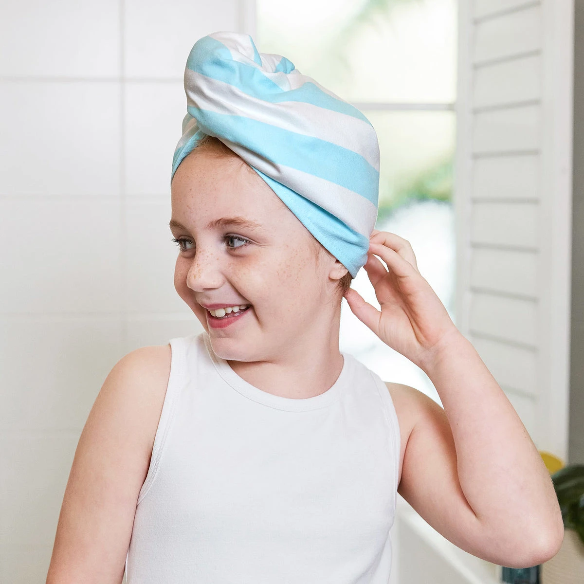Dock & Bay Kids Dock & Bay Kids Hair Wraps - Tulum Blue 7 Dock & Bay Kids Dock & Bay Kids Hair Wraps - Tulum Blue - Image 5