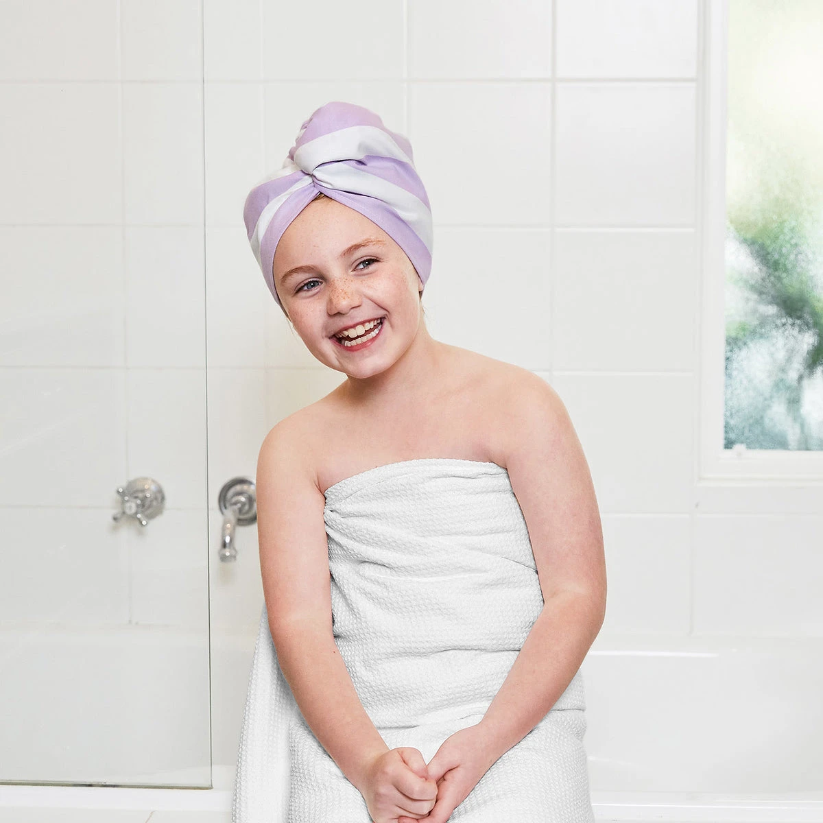 Dock & Bay Kids Dock & Bay Kids Hair Wraps - Lombok Lilac 7 Dock & Bay Kids Dock & Bay Kids Hair Wraps - Lombok Lilac - Image 5