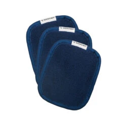 Dock & Bay Reusable Makeup Removers - Nautical Navy -Dock & Bay Shop 05 MAKUP CLA NAVY trio X3