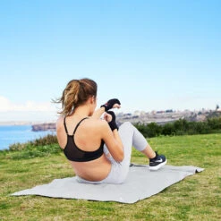 Dock & Bay Dock & Bay Quick Dry Towels - Mountain Grey -Dock & Bay Shop 06 BONDI17 F ACTIVE GREY S5 117 SQ X3