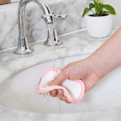 Dock & Bay Reusable Makeup Removers - Malibu Pink -Dock & Bay Shop 06 HOME22 MAKUP STD LTPNK 001 SQ X3