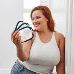 Dock & Bay Reusable Makeup Removers - Whitsunday Blue -Dock & Bay Shop 06 HOME23 MAKUP STD NAVY D2 004 SQ X3