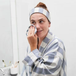 Dock & Bay Dock & Bay Makeup Removers - Cabana Home 19 Dock & Bay Dock & Bay Makeup Removers - Cabana Home -Dock & Bay Shop 06 HOMEAUS23 HEADW ROBE MAKUP CBH NAVY MADDIE 018 SQ X3