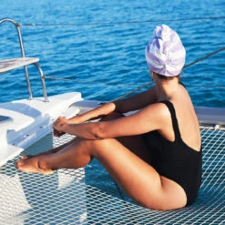 Dock & Bay Dock & Bay Hair Wrap - Quick Dry Hair Towel - Lombok Lilac -Dock & Bay Shop 06 WHITSUNDAYS19 HAIRWRAP LIGHT PURPLE D2 738 SQ X3