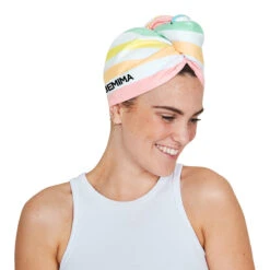 Dock & Bay Personalised Dock & Bay Hair Wraps - Unicorn Waves - Customised Embroidery Personalised For You -Dock & Bay Shop 07 HAIRW SUM UNICN LIFE M 001 PERS X3