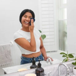 Dock & Bay Reusable Makeup Removers - Nautical Navy -Dock & Bay Shop 07 HOME23 MAKUP CLA NAVY 032 SQ X3