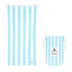 Dock & Bay Dock & Bay Picnic Bundle - Blueberry Pie Blanket + 4 Cabana Towels - Set A -Dock & Bay Shop 07 TOWLB CAB LTBLU combo linepouch lg X3 f2386e13 d4ca 4d34 8b90 b958877c7e5e