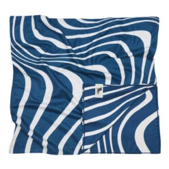 Dock & Bay Dock & Bay Bath Towels - Tide Break Navy -Dock & Bay Shop 07 TOWLH GEO NAVY flatfold X3