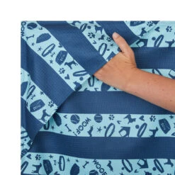 Dock & Bay Dock & Bay Dog Towels - Bark Blue -Dock & Bay Shop 08 DOGTWL BARKBLU pocket X3