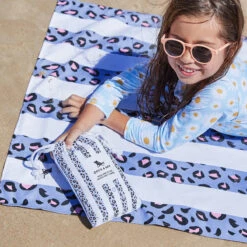 Dock & Bay Dock & Bay Kids Beach Towels - Set F (4) -Dock & Bay Shop 08 KIDSBEACH22 TOWLB KID LEOP 077 SQ X3