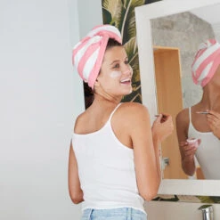 Dock & Bay Dock & Bay Hair Wrap - Quick Dry Hair Towel - Palm Springs (4) -Dock & Bay Shop 09 CAIRNS18 HAIRW CAB LTPINK D1S2 021 SQ2 X3 757e9ec6 cc90 451b 950f b1e607a65dae