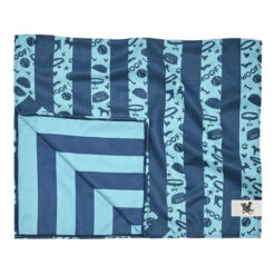 Dock & Bay Dock & Bay Dog Towels - Bark Blue -Dock & Bay Shop 09 DOGTWL BARKBLU flatfold X3