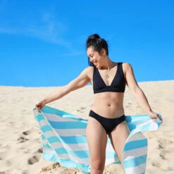 Dock & Bay Dock & Bay Quick Dry Towels - Tulum Blue -Dock & Bay Shop 09 SANDDUNES20 CAB LTBLU S15 010 SQ X3