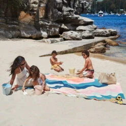 Dock & Bay Dock & Bay Picnic Blanket - Get Wavy -Dock & Bay Shop 10 FAMILYBALMORAL23 PICNIC SGW GETWAV 023 SQ X3