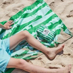 Dock & Bay Dock & Bay Kids Beach Towels - Laters Gators -Dock & Bay Shop 10 KIDSBEACH22 TOWLB KID CROC 048 SQ X3