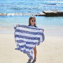 Dock & Bay Dock & Bay Kids Beach Towels - Lively Leopard -Dock & Bay Shop 10 KIDSBEACH22 TOWLB KID LEOP 049 SQ X3