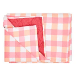 Dock & Bay Dock & Bay Picnic Blanket - Strawberries & Cream -Dock & Bay Shop 10 PICNIC GIN PINK fold X3