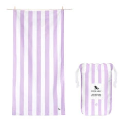 Dock & Bay Dock & Bay Picnic Bundle - Pink Gingham Blanket + 4 Cabana Towels - Set A -Dock & Bay Shop 10 TOWLB CAB LTPPL combo linepouch lg X3