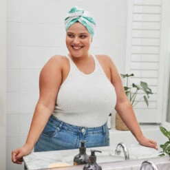 Dock & Bay Dock & Bay Hair Wraps - Palm Paradise -Dock & Bay Shop 11 HOME23 HAIRW FLO PALM D2 003 SQ X3