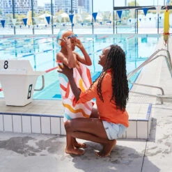 Dock & Bay Dock & Bay Kids Beach Towels - Squiggle Face -Dock & Bay Shop 11 KIDSPOOL22 TOWLB KID SQUIG 052 SQ X3